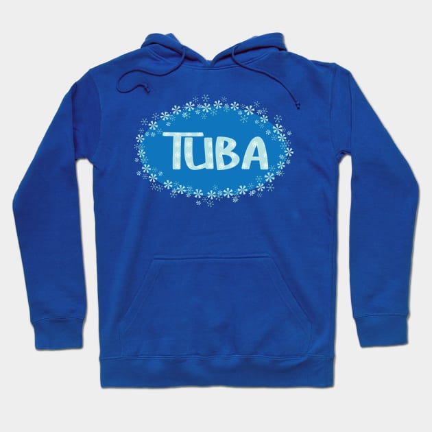 Winter Tuba Hoodie by Barthol Graphics